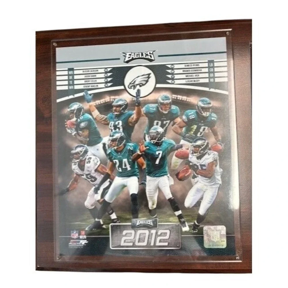 Philadelphia Eagles 2012 Commemorative Plaque With LeSean McCoy & DeSean Jackson